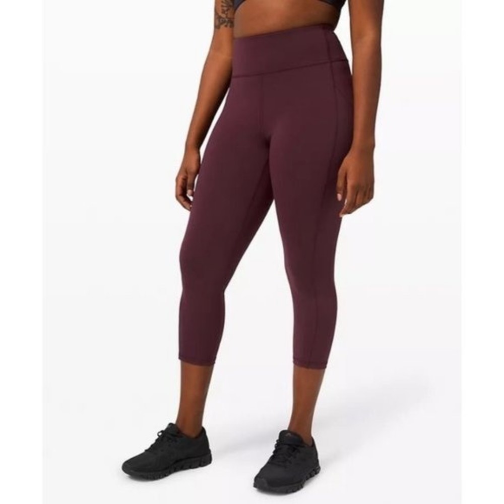 Lululemon Invigorate High-Rise Crop 23" Leggings Cassis Size 8